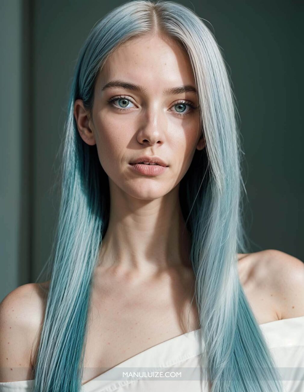 Cabelo Azul Pastel