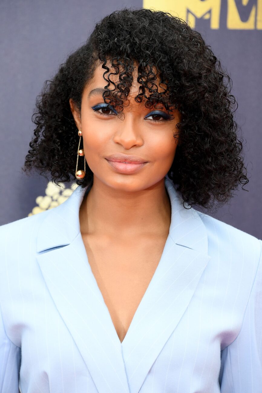 celebrity short curly haircut