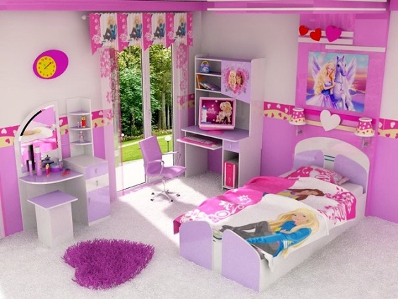 Decoração de Quarto da Barbie