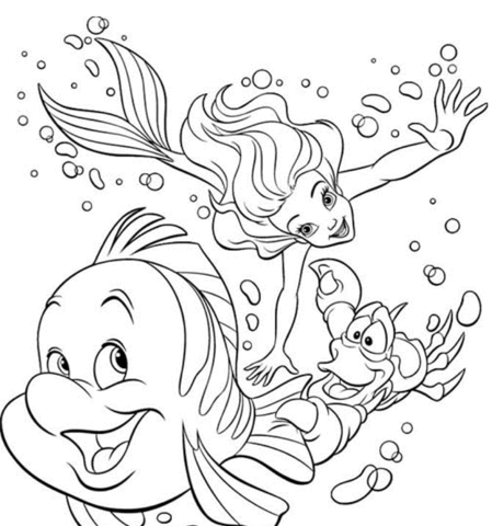 desenho-para-colorir-ariel