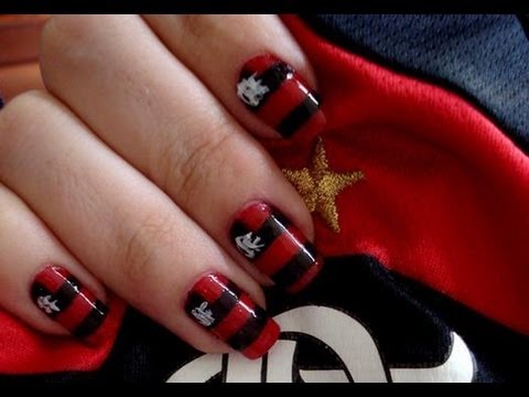 Unha Decorada Flamengo