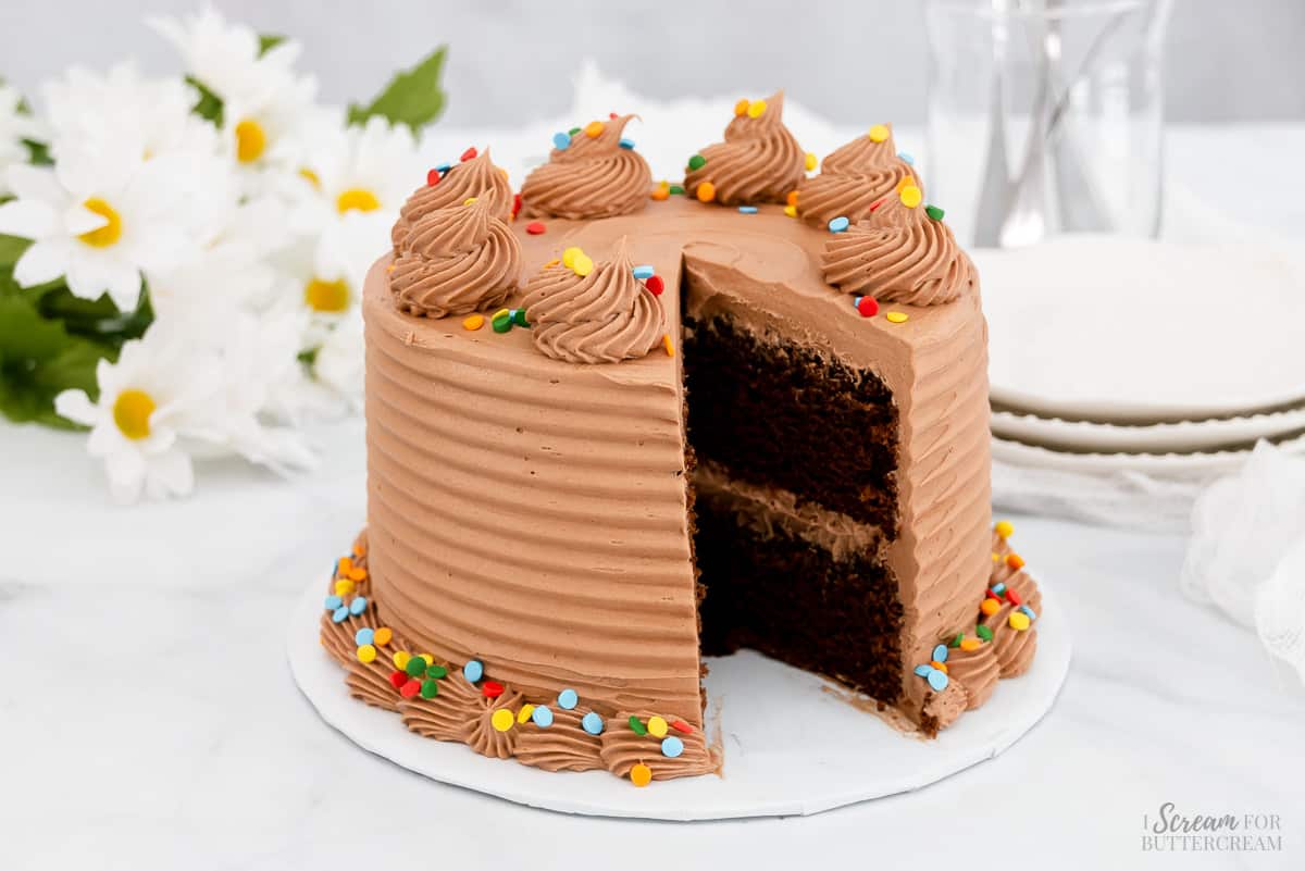 Decorated Chocolate Cake