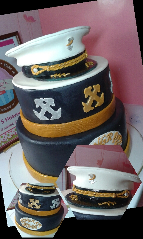 Sailor decorated cake