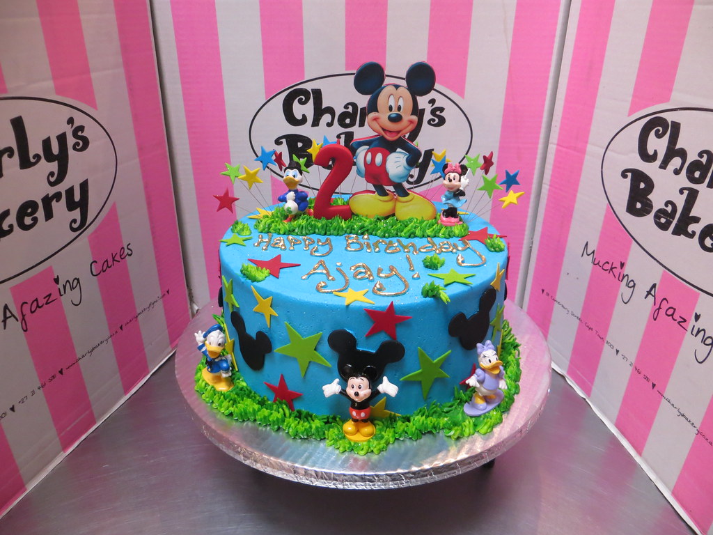 Mickey decorated cake