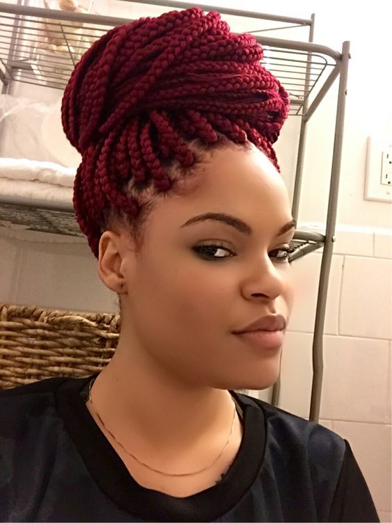 Box Braids Red