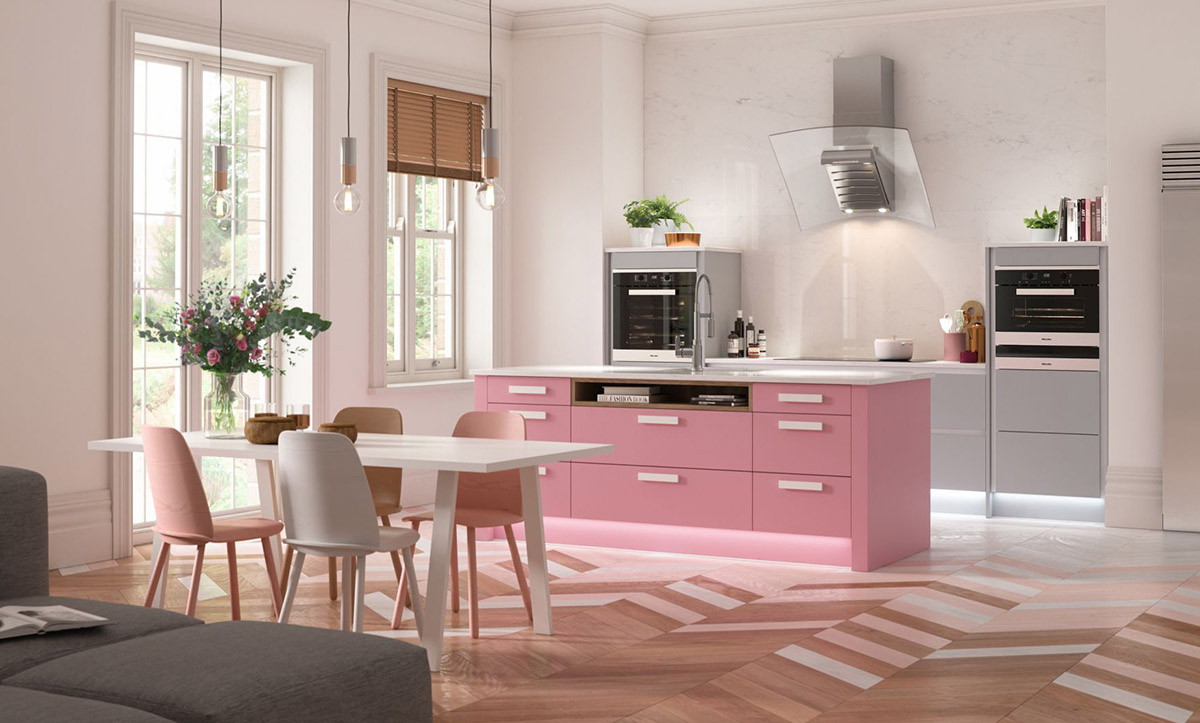 Decoration of Pink Kitchens