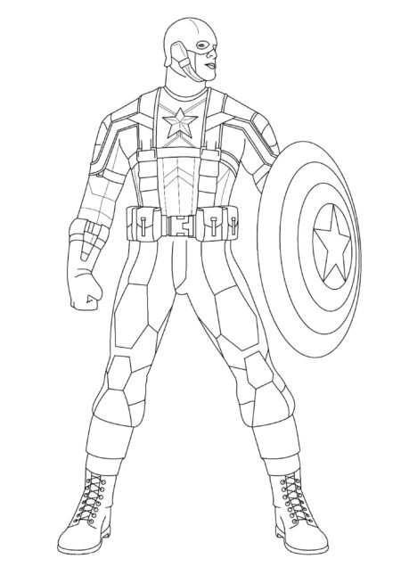 desenho-para-colorir-capitao-america