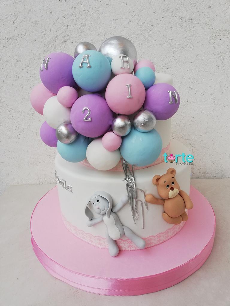 Balloon Decorated Cake