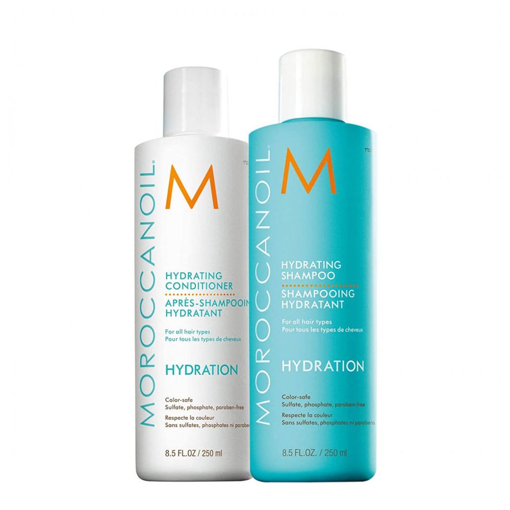 Kit Shampoo e Condicionador Hidratante, 250 mL Cada, MOROCCANOIL, Azul - Dular