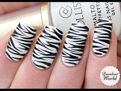 Zebra and Jaguar Decorated Nails