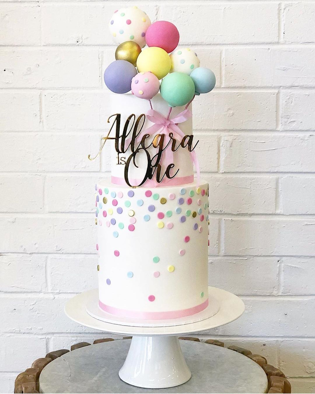 Balloon Decorated Cake