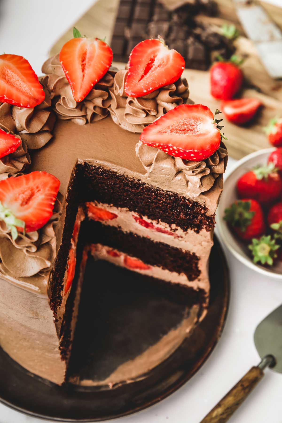 Decorated Chocolate Cake