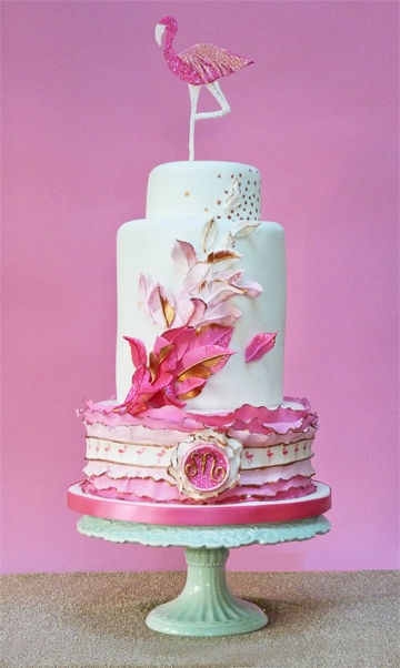 Flamingo Decorated Cake