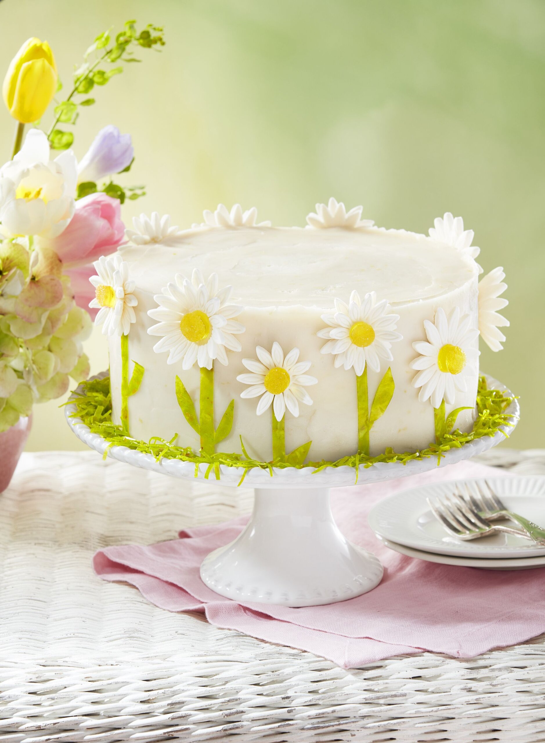 Decorated Cake Daisies