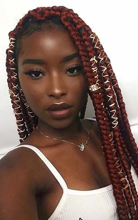 Box Braids Red