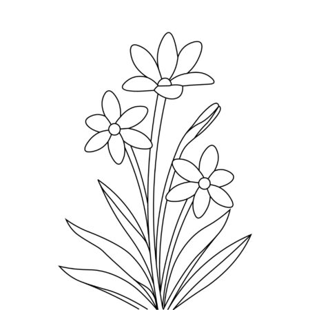 desenho-para-colorir-flores