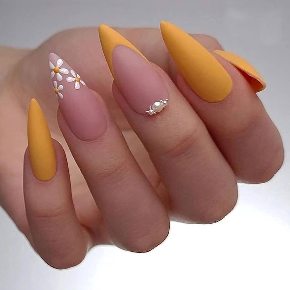 Decorated Stiletto Nails