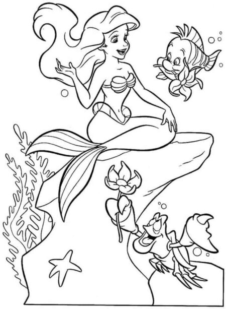 desenho-para-colorir-ariel