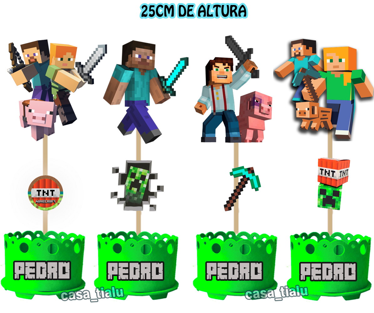 site:elo7.com.br Lembrancinha Minecraft