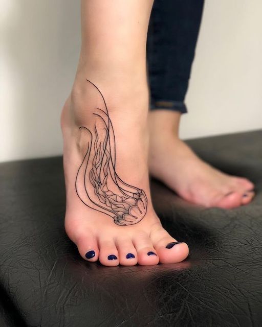 tattoo on foot