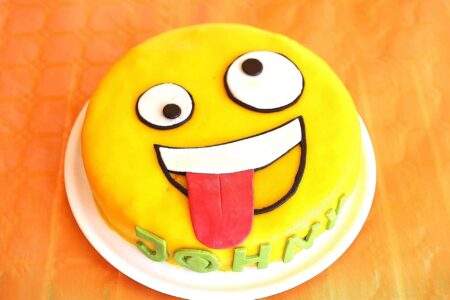 Decorated Emoji Cake