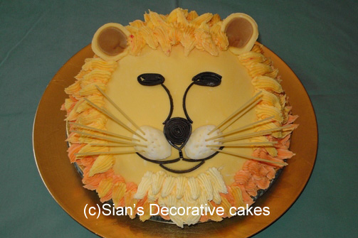 Lion Decorated Cake