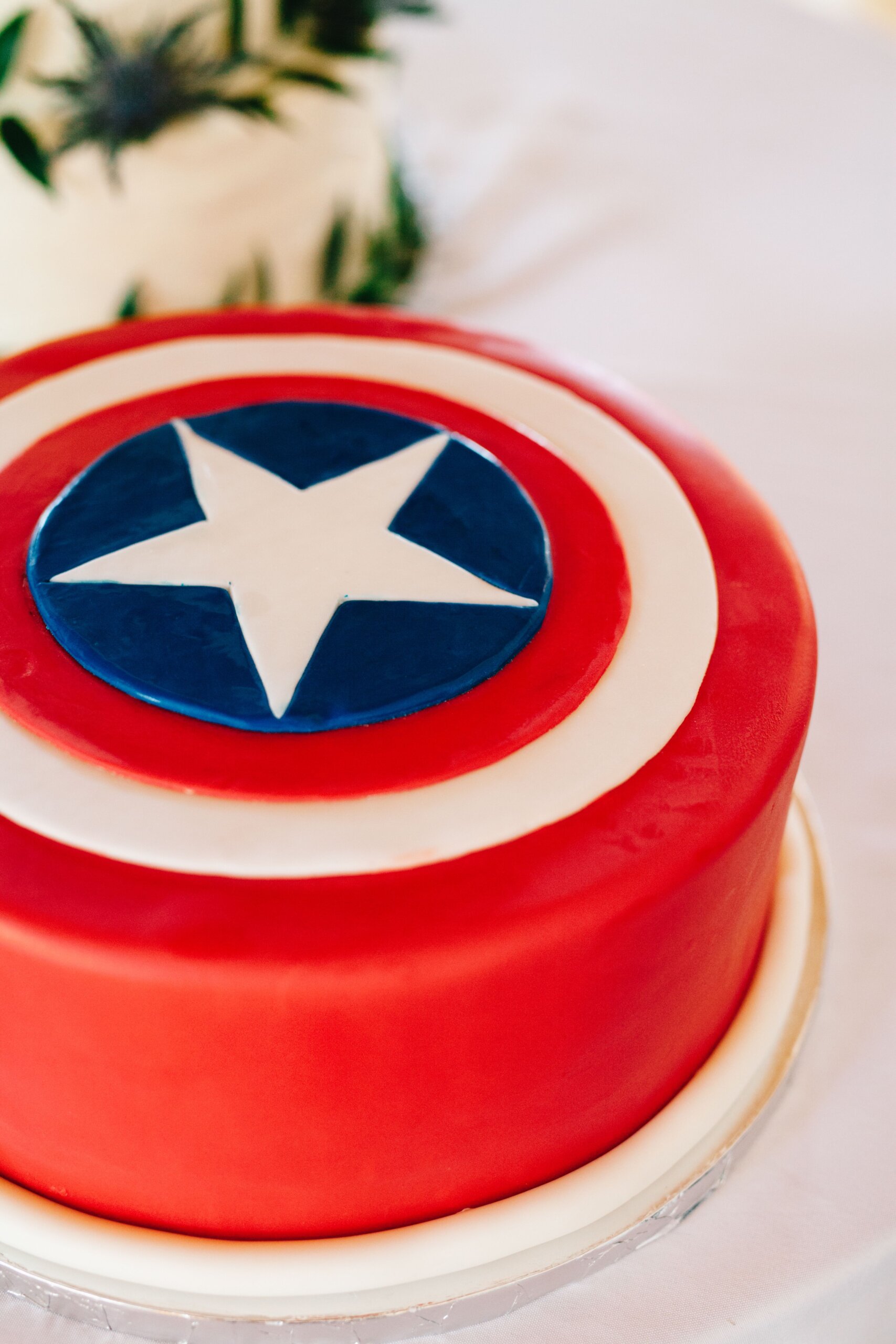 Captain America Decorated Cake