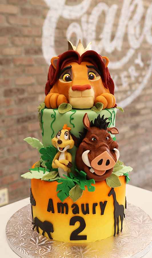 Lion Decorated Cake