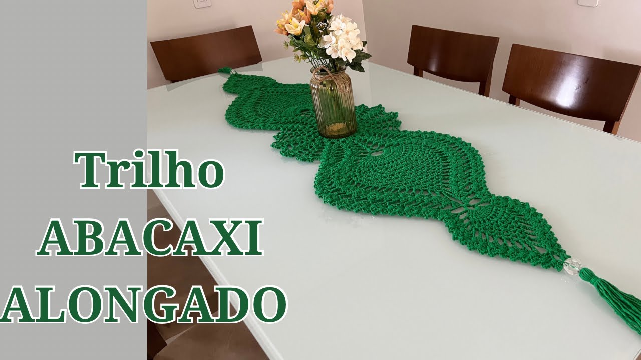 Caminho De Mesa De Crochê Abacaxi