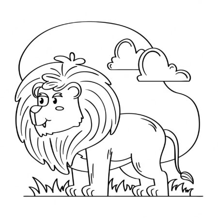 desenho-para-colorir-leao