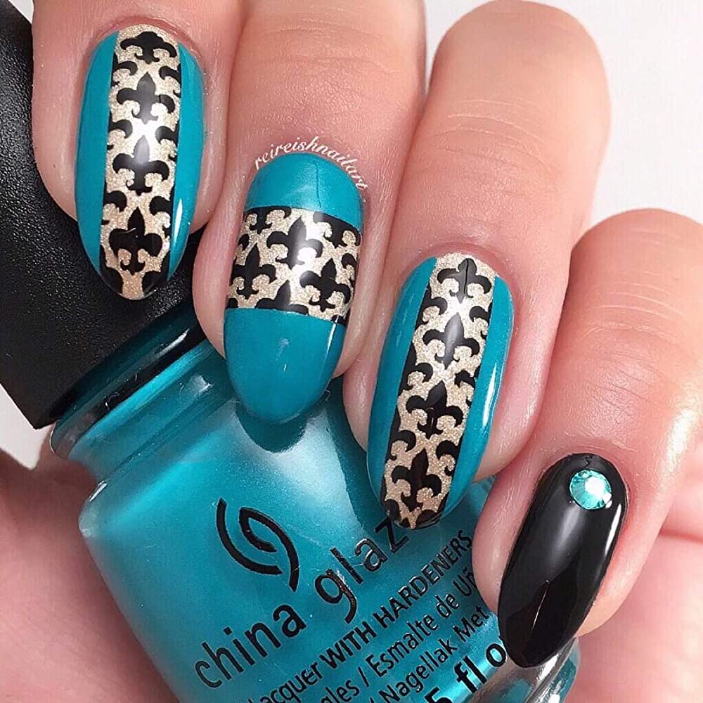 Zebra and Jaguar Decorated Nails