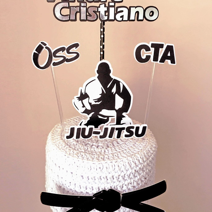 bolo decorado jiu jitsu