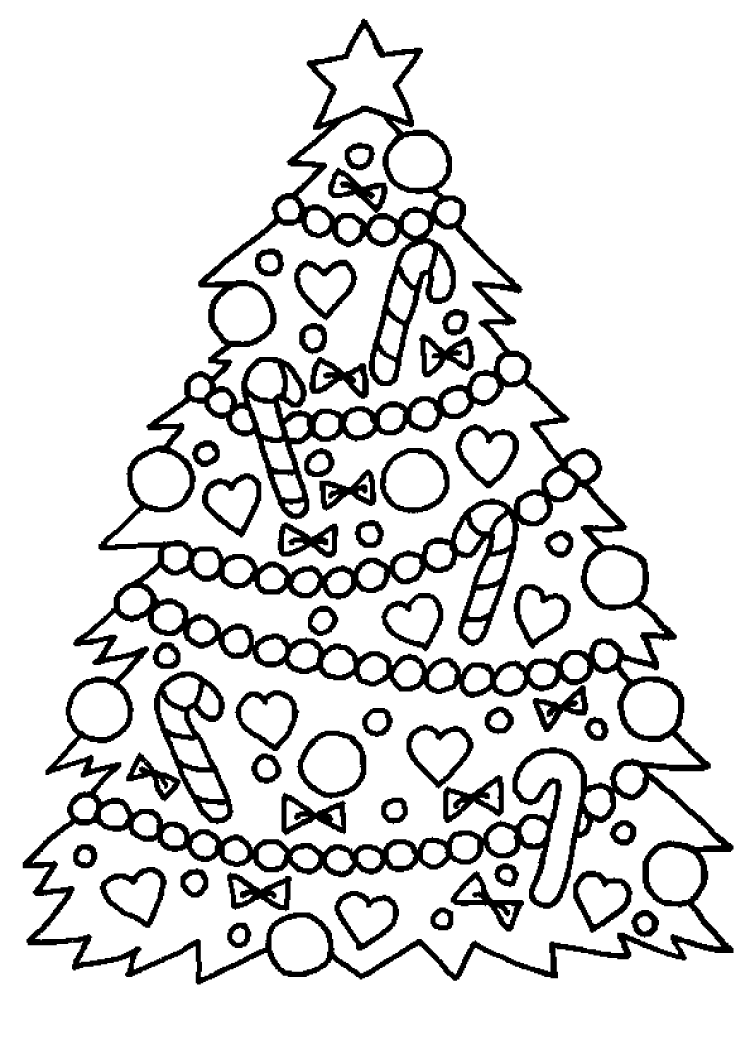 Christmas Tree to Color