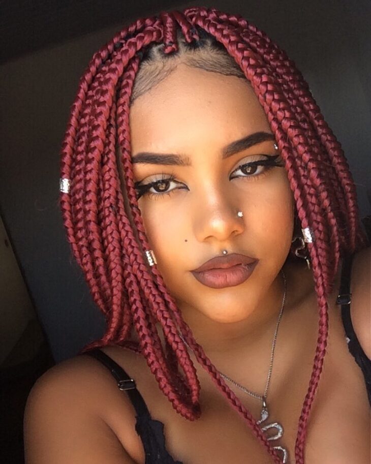 Box Braids Vermelho