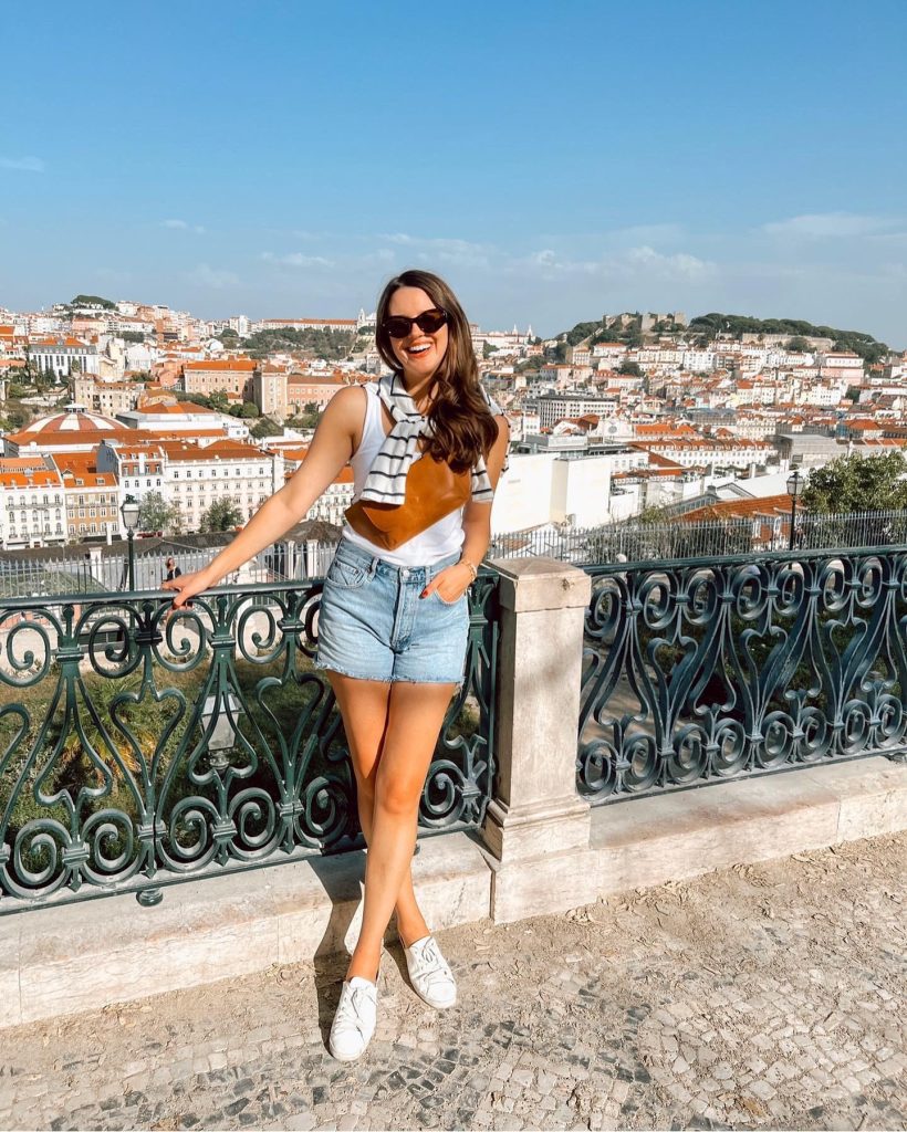 Fashion Look with women's white tank top