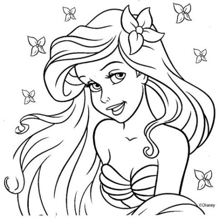 desenho-para-colorir-ariel