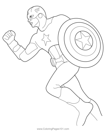 desenho-para-colorir-capitao-america