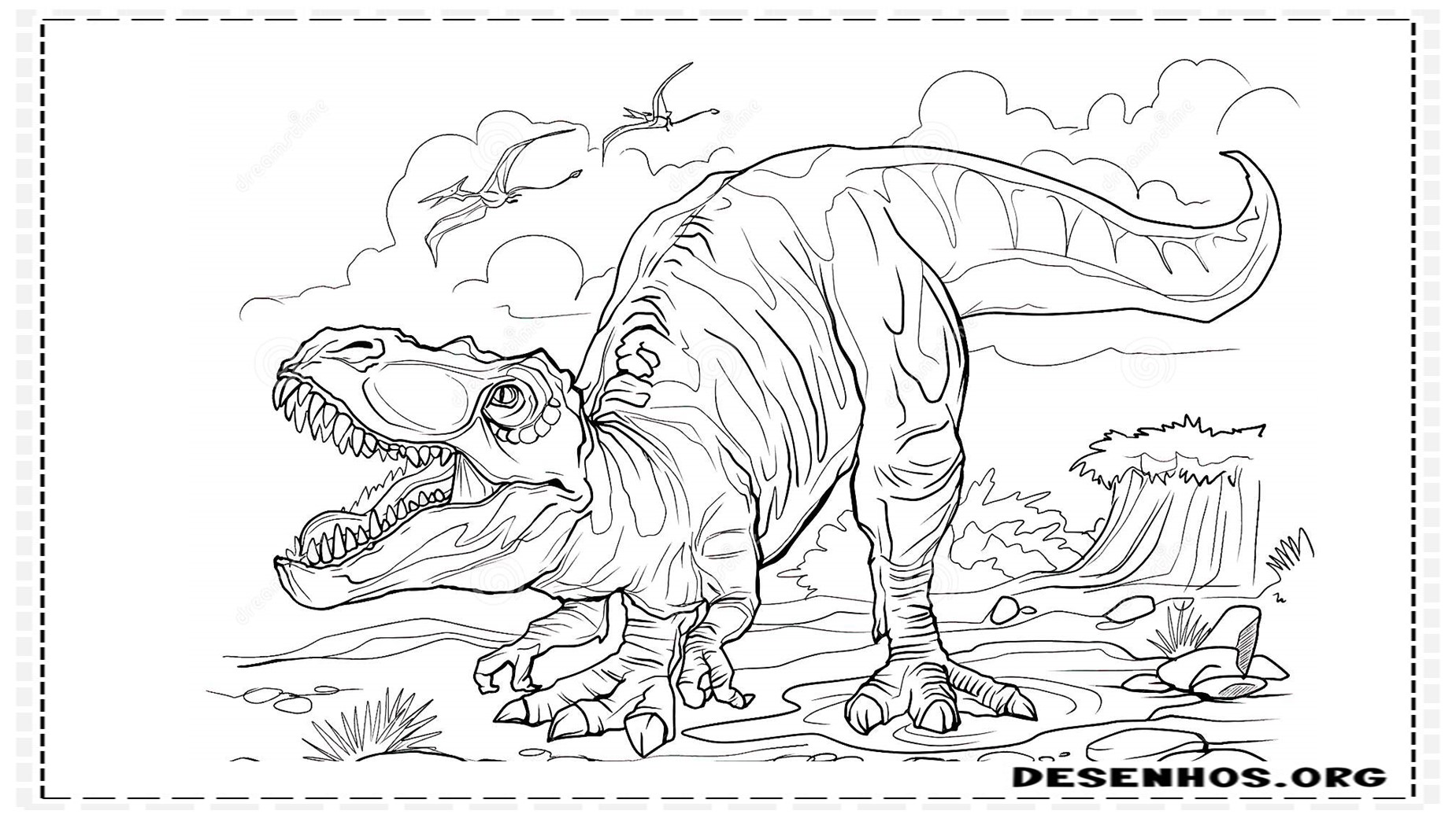 desenho-para-colorir-dinossauro