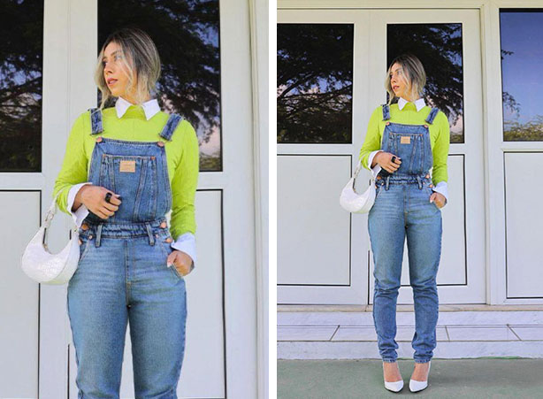 Look com Macacão Jeans