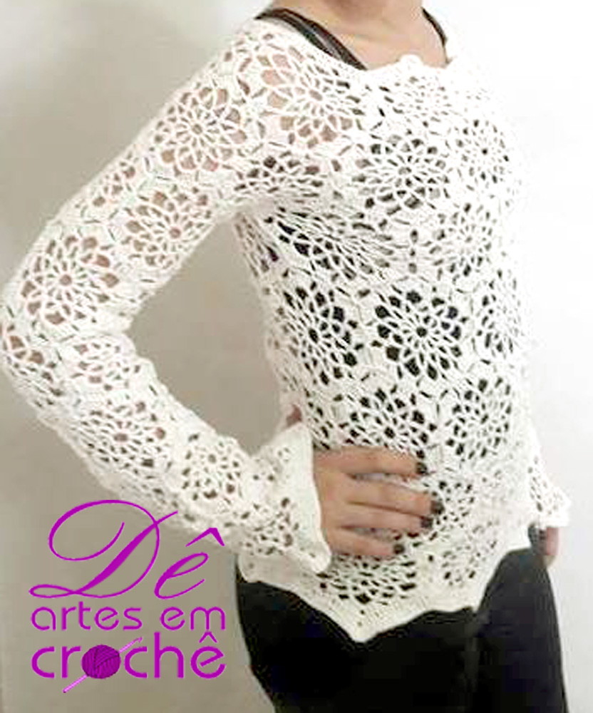 blusa-de-croche-manga-longa