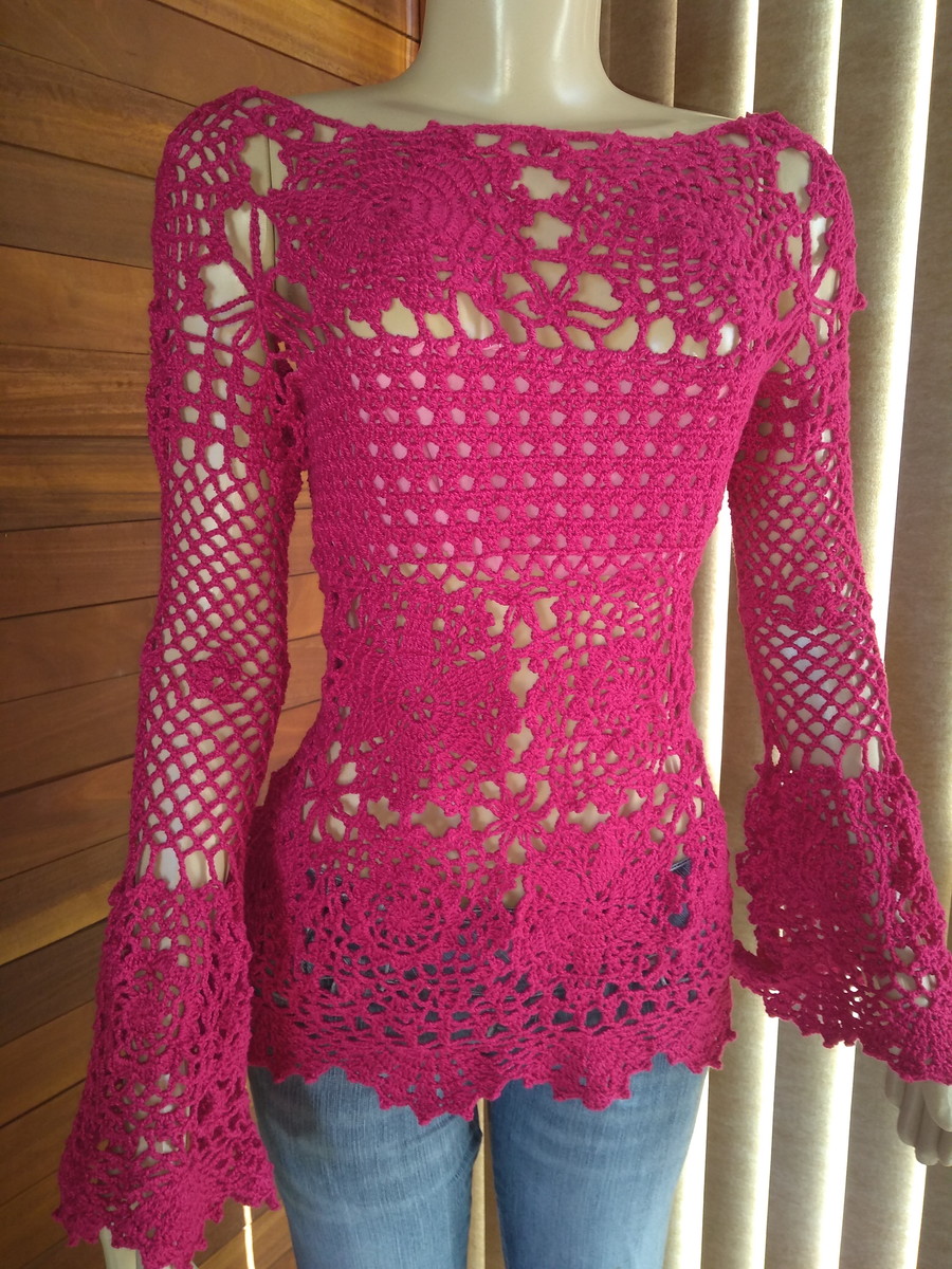 blusa-de-croche-manga-longa