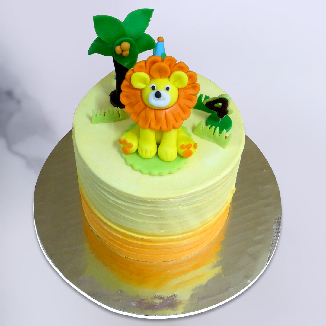 Lion Decorated Cake