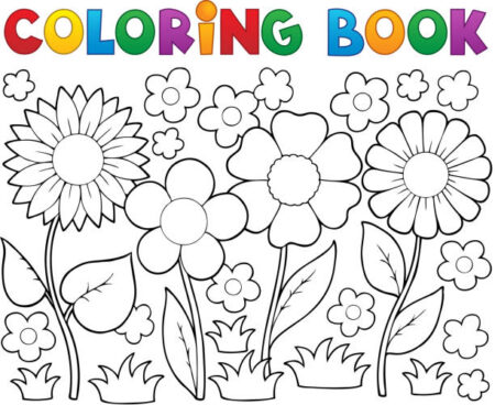 desenho-para-colorir-flores