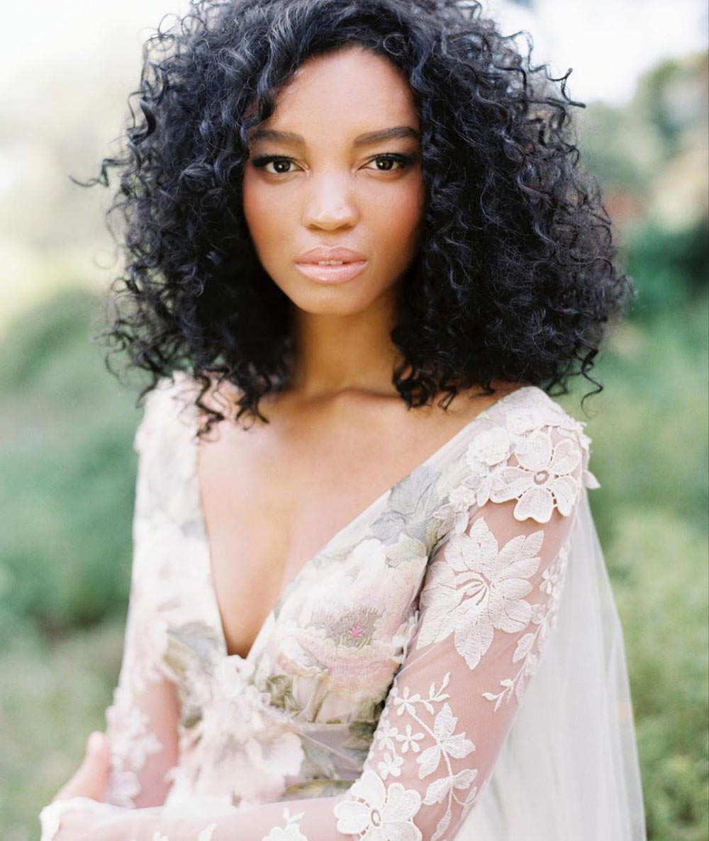 loose bridal hairstyle