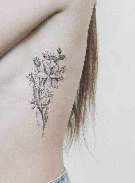 tatuagem-feminina-floral