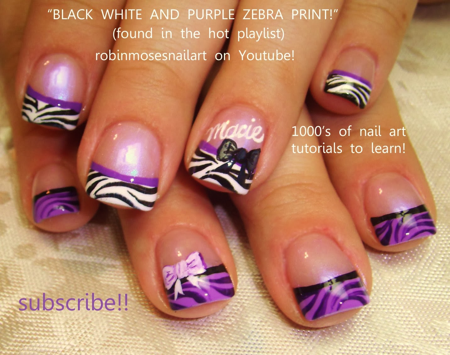 Zebra and Jaguar Decorated Nails