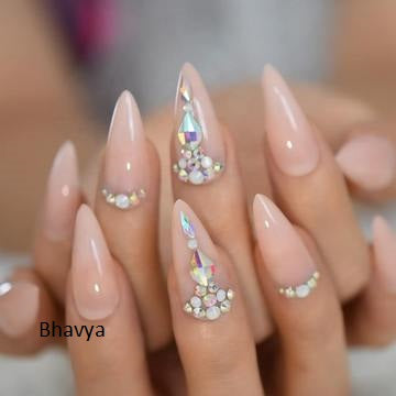 Nail Decorated With Stones