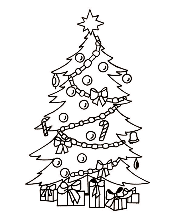 Christmas Tree to Color