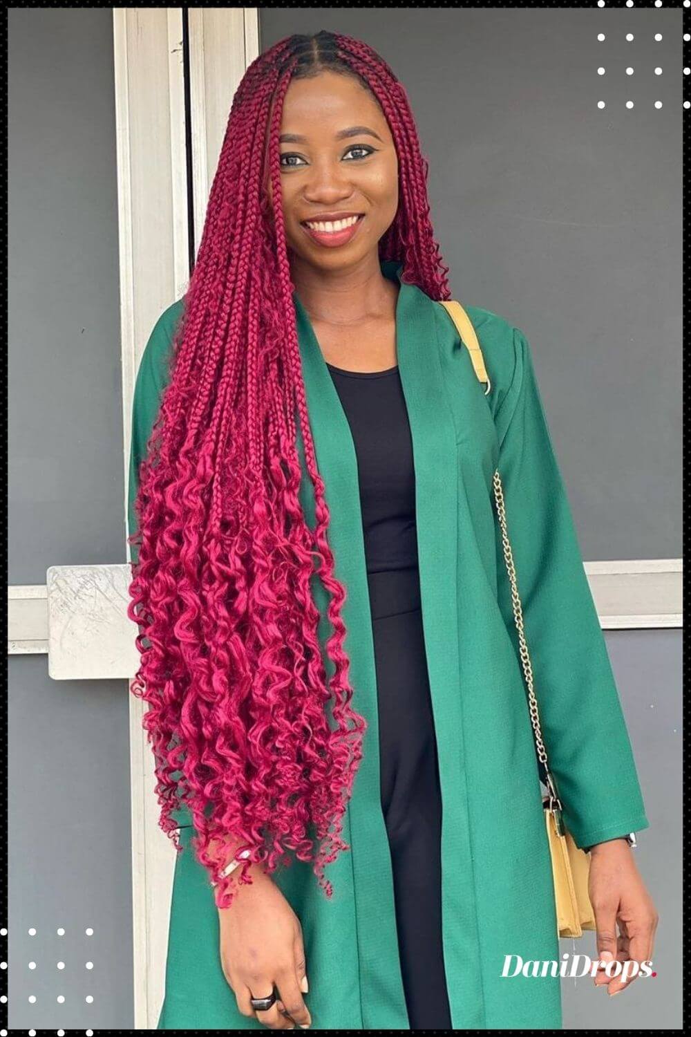 Box Braids Vermelho