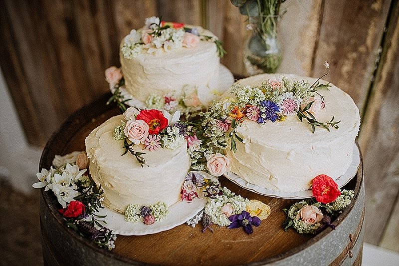 Bolo de Casamento Rustico